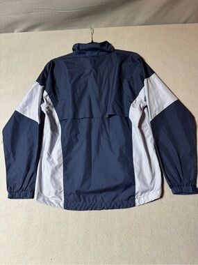 Illuminite Running/Cycling Reflective Navy and Light Gray Windbreaker Jacket